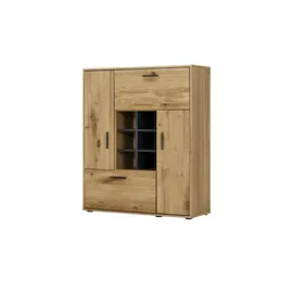 Woodford Highboard 104 x 125 x 37 cm mehrfarbig
