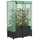 vidaXL Hochbeet mit Gewächshaus-Aufsatz Rattan-Optik Schwarz 80 x 138 x 40 cm