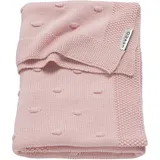 Meyco Strickdecke mit Knoten rosa