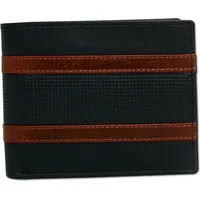 Drachenleder Herren Portemonnaie nachtblau-braun