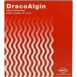 DRACOALGIN 10x10 cm Alginat Wundauflage 10 St Kompressen