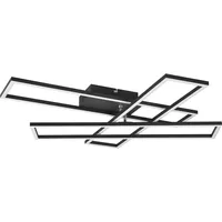 Trio Reality LED Deckenleuchte Corso Schwarz matt