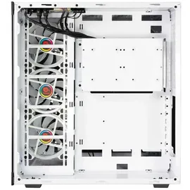 TALIUS Cronos Frost ATX-Gaming-Box, gehärtetes Glas, Lüfter Iris ARGB (in DREI Farben erhältlich) (Weiß)