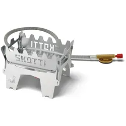 SKOTTI BOOSTER faltbarer Edelstahl Gasgrill - Campingkocher