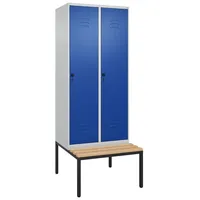C+P Garderobenschrank ""Classic Plus"", Abteilbreite 40 cm, mit Sitzbank,