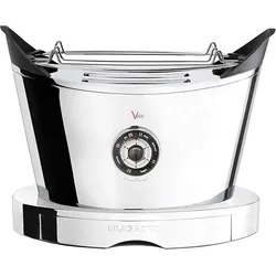 BUGATTI – Volo Toaster in Stahlfarbe – einfarbige Oberfläche – 930 Watt