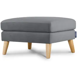 Konsimo Sitzhocker Holz 80 x 46 x 65 cm Grau