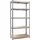 Humberg Lagerregal Metall 50 x 100 x 180 cm Silber 5 Ablagen