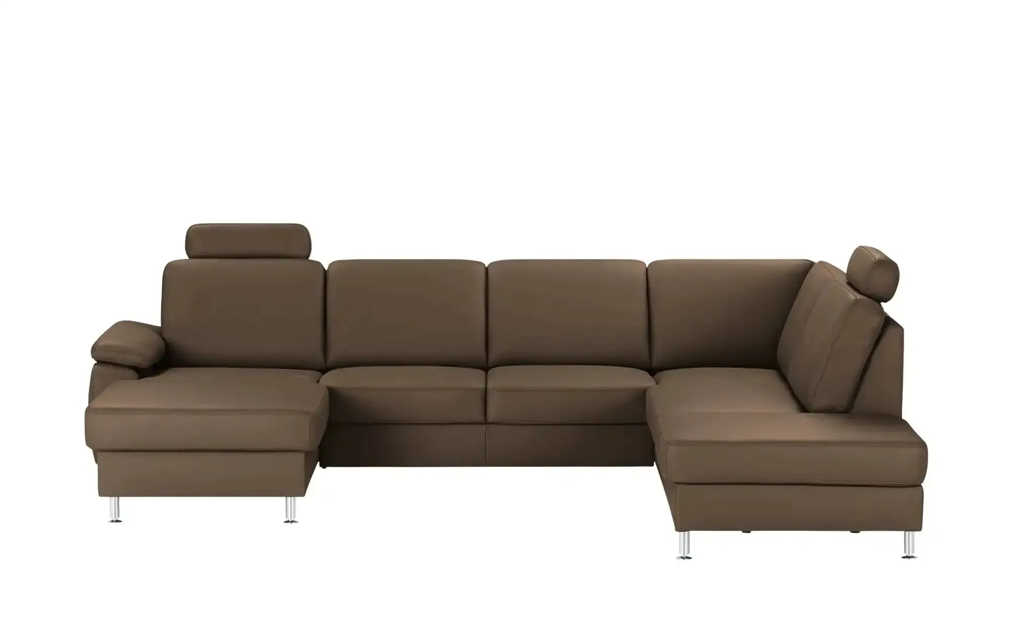 Kollektion Kraft Wohnlandschaft mit Sitz- und Rückenbezug aus Leder Kathi ¦ braun ¦ Maße (cm): B: 314 H: 86 T: 235.0