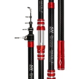 YADLCR Teleskop-Angelrute 2,7/3,0/3,6/4,2/4,5 m Reise-Brandungsrute Spinning Power 60–150 g Wurf-Surfcasting-Carbon-Baitcasting-Rute (Size : 4.2m)