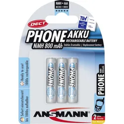 ANSMANN - Batterie AAA-Typ - NiMH - (wiederaufladbar) - 800 mAh