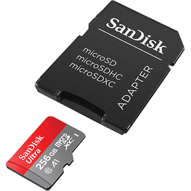 SanDisk Ultra microSD + SD-Adapter UHS-I 150 MB/s 256 GB