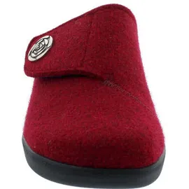 Berkemann Teresa Hausschuh, dunkelrot, Filz, Weite H, Wechselfußbett 5061-258 40 2/3 EU