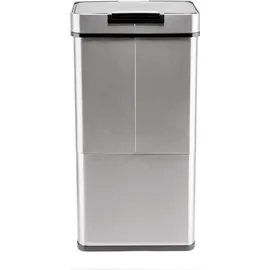 Ribelli Sensor Mülleimer 72 L, 4 Fächer, silber - Silber
