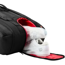Wilson Clash V3 15PK Racquet Bag Black/Infrared -