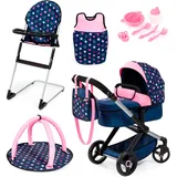 Bayer Dolls pram Xeo Deluxe, set (17016AD)