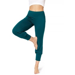 Bellivalini Leggings Yoga Leggings Damen Yogahose 3/4 BLV50-283 (1-tlg) elastischer Bund grün XXL
