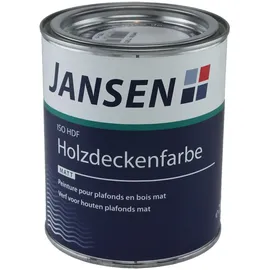 Jansen ISO-HDF Holzdeckenfarbe Weiß matt 0,75 l