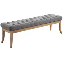 CLP Sitzbank Ramses Stoff, grau, 150 cm,