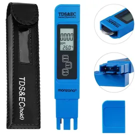 monzana Monzana® Wassertester 3in1 Set | Messgerät für PH TDS EC und Temperatur | Pool Tester Digital Wasserprüfer