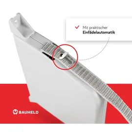 BAUHELD BAUHELD® Rollladen Gurtwickler Aufputz 14mm Mini mit Einfädelautomatik Weiß