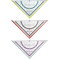 Herlitz 3x Herlitz Geometriedreieck "my.pen" / 25cm / mit