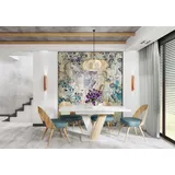 Design Esstisch PA-555 ausziehbar Hochglanz 120 - 160 cm Esszimmer - Weiß