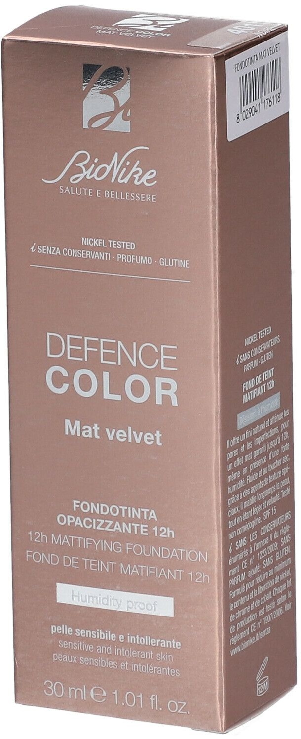 BioNike Defence Color MAT Velvet 12H Mattierendes Make-Up 401 Ivory