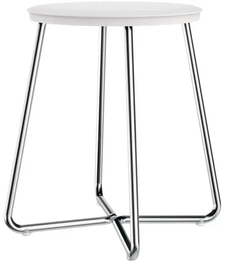 Cosmic Architect Hocker 31x31x39,6cm, Chrom-Weiss Matt, 2906506 WJC205A0006065