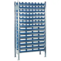 NORDWEST Handel AG Lager Anbauregal Stahl H2000xB1000xT400mm 14 Stahlböden