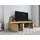 SKRAUT HOME Naturemodell TV-Schrank 160 x 40 x 41 cm Schwarz/Eiche Melamin