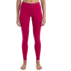 Icebreaker Unterwäsche Leggings 200 Oasis - Merinowolle, enganliegend - lang pink Damen