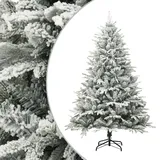 vidaXL Künstlicher Weihnachtsbaum Beschneit Grün 210 cm