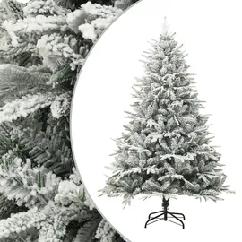 vidaXL Künstlicher Weihnachtsbaum Beschneit Grün 210 cm