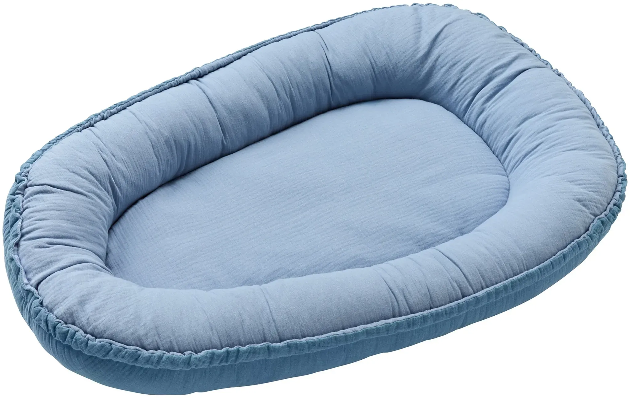BORNINO HOME Kuschelnest Musselin 80x55 cm, blau