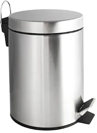 Treteimer Simex Edelstahl satiniert 30 L Durchmesser von 293 mm, mit Kunststoff Inneneimer