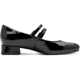 Marco Tozzi Damen Mary Janes mit Riemen Kleiner Absatz, Schwarz (Black patent), 40 EU