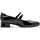 Marco Tozzi Damen Mary Janes mit Riemen Kleiner Absatz, Schwarz (Black patent), 40 EU