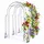 Relaxdays Rosenbogen 250 x 180 x 210 cm Schwarz