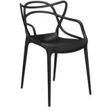 Kartell Masters, Stuhl, Schwarz, 4er-Satz