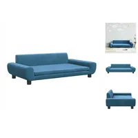 vidaXL Kindersofa Blau 100x54x33 cm Samt