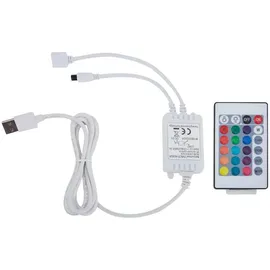 vidaXL Bettgestell mit LED Schwarz und Weiß Kunstleder 180x200 cm vidaXL