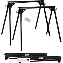Lemodo Sägebock Stahl 400 kg schwarz klappbar 2er Set