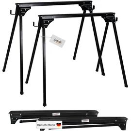 Lemodo Sägebock Stahl 400 kg schwarz klappbar 2er Set