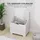Homcom Aufbewahrungsbox 56,5 x 38 x 56 cm 1-tlg. Weiß