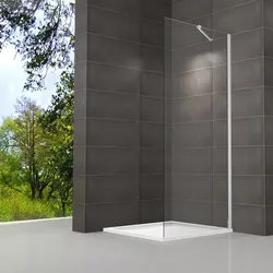 WELLWATER Seitenwand »Smart«, transparent, Glas/Alu/Kunststoff