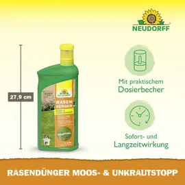 NEUDORFF Rasendünger Moos- & UnkrautStopp 1 l