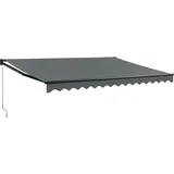 vidaXL Markise Einziehbar 4 x 3 m anthrazit