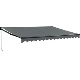 vidaXL Markise Einziehbar 4 x 3 m anthrazit
