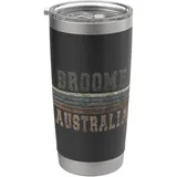 Retro Broome, Australien Doppelwandiger Edelstahl-Thermobecher
